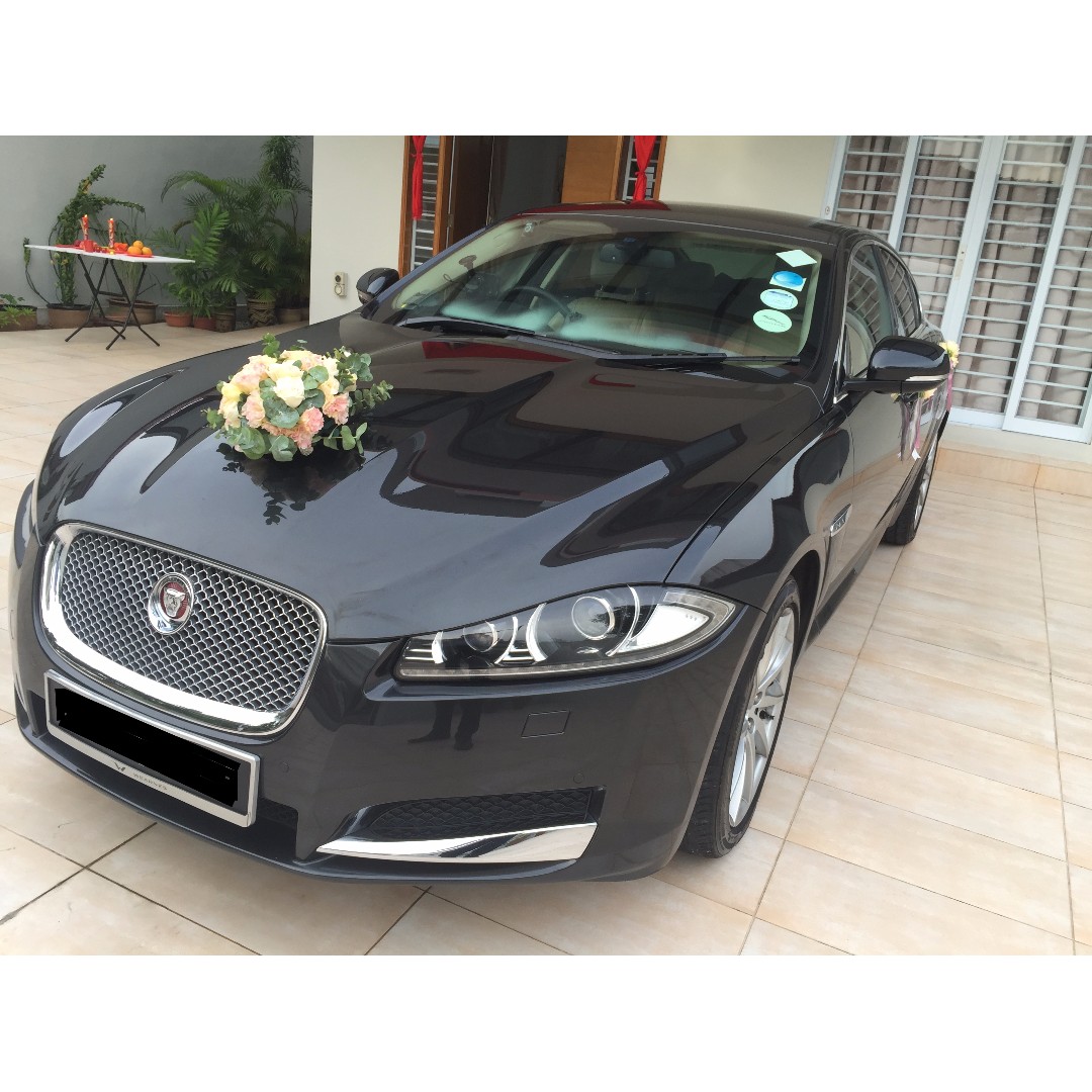 Wedding Car With Decor Provided Jaguar Cars Vehicle Rentals On