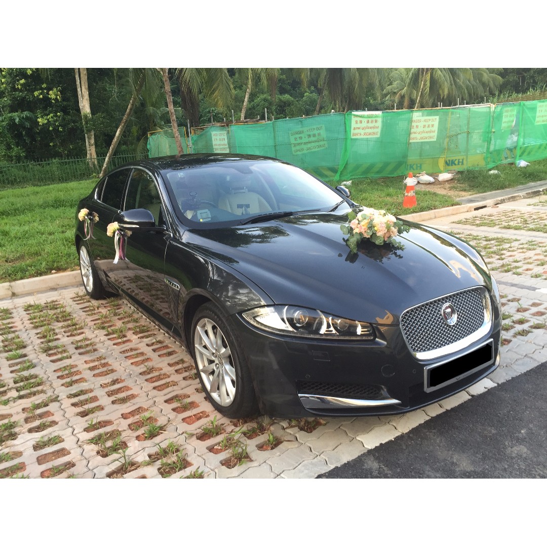 Wedding Car With Decor Provided Jaguar Cars Vehicle Rentals On