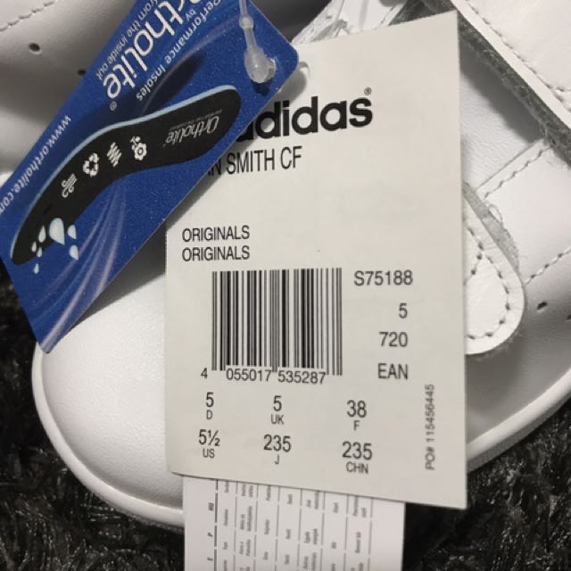 Adidas Stan Smith Velcro White Gold 