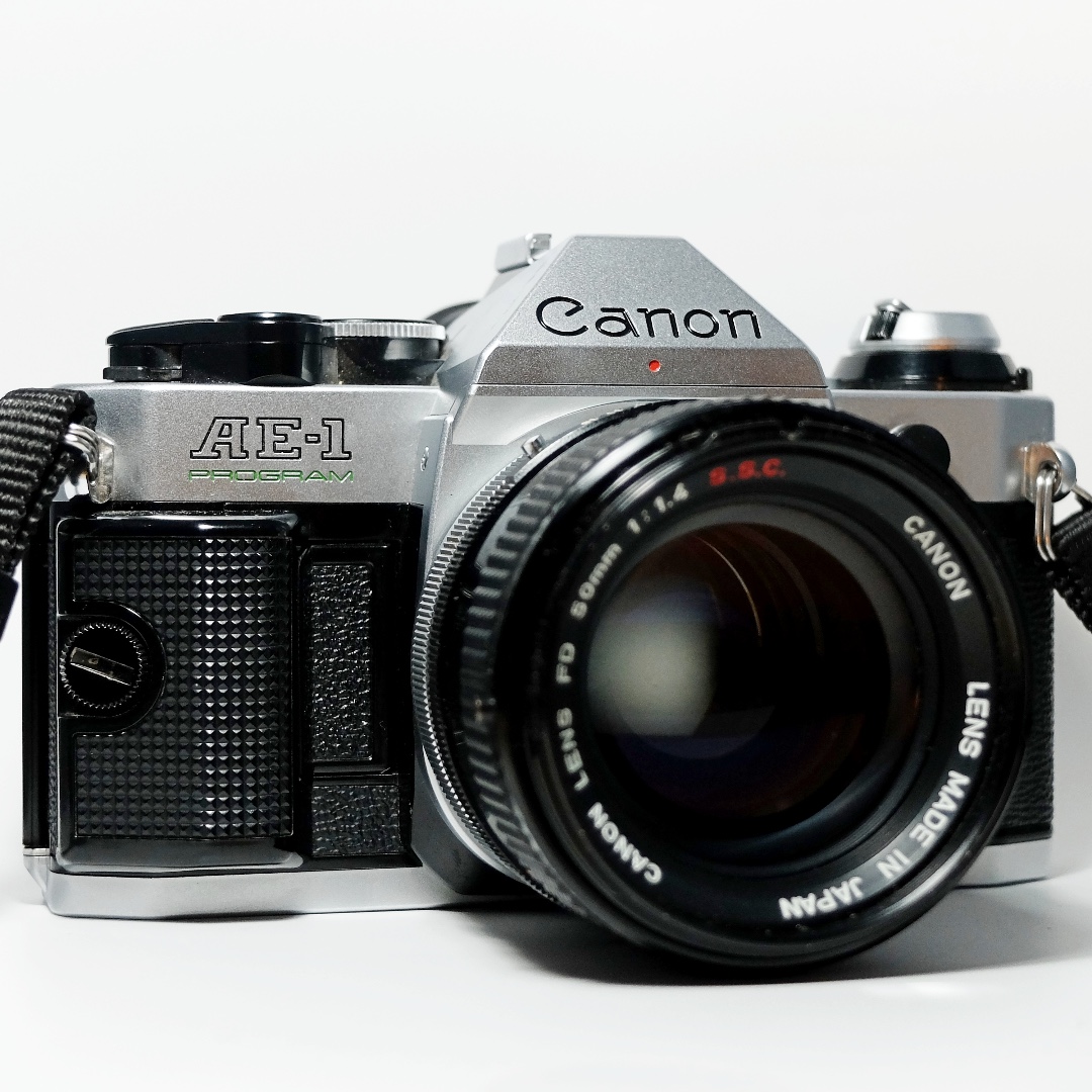 Canon Ae 1 Program 35mm Film Slr Camera With Fd 50mm F 1 4 Ssc Lens Photography On Carousell