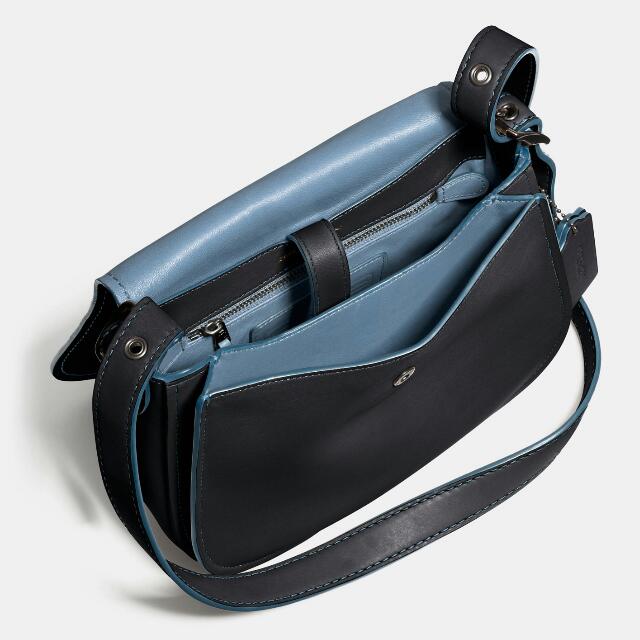 Coach Saddle bag 23 in Glovetanned leather blue Women s Fashion