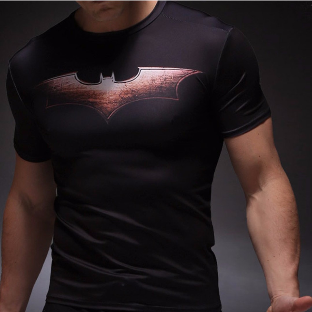mens superhero compression shirts