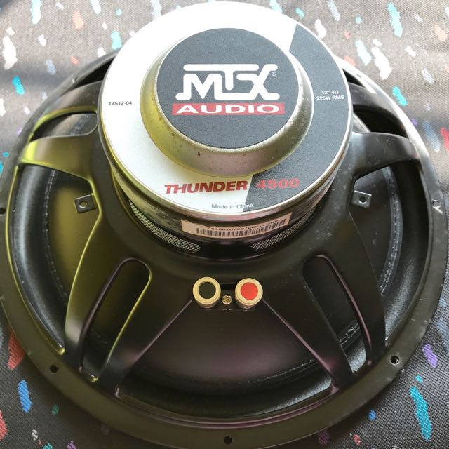 MTX Thunder 4500 Subwoofer 12", Car Accessories on Carousell