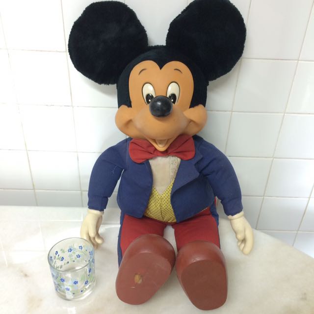 vintage mickey mouse stuffed doll