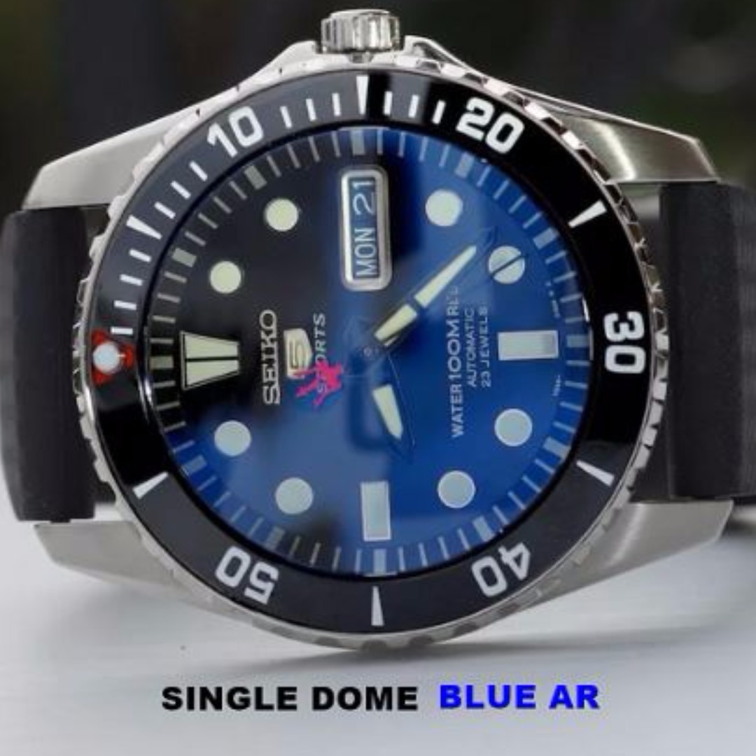 Single Dome Sapphire Crystal for Seiko Sumo/Shogun/Sea Urchin/Map