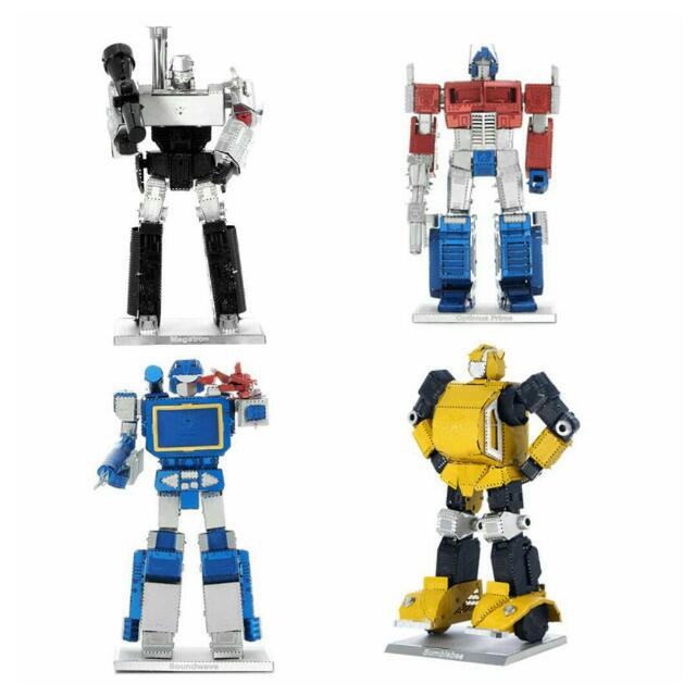 Transformers Megatron Optimus Prime Soundwave Bumblebee 3d Metal Puzzles Nano Flatpack Coloured Series Birthday Gifts Toys Games Bricks Figurines On Carousell