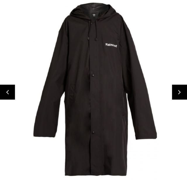 Vetements Definition Raincoat, Men's Fashion, Tops & Sets, Hoodies on
