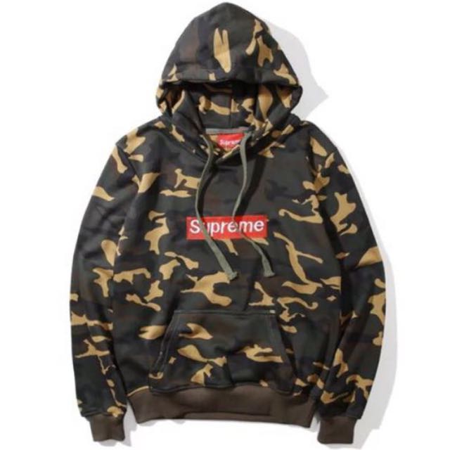 supreme camo sweater