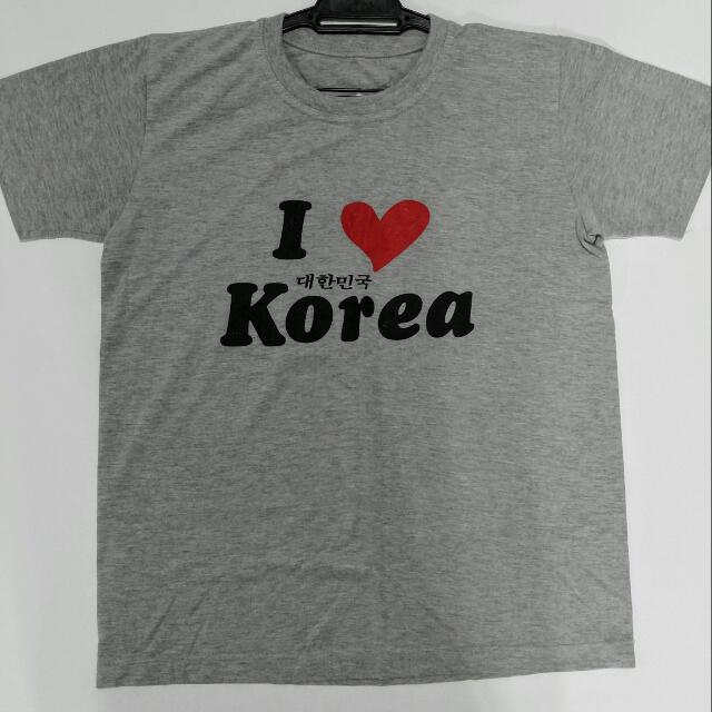 T shirt i love deals korea