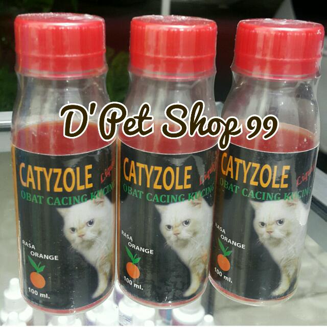 Catyzole Liquid Sirup Obat Cacing Utk Kucing Rasa Jeruk, Pet Supplies, Accessories on Carousell