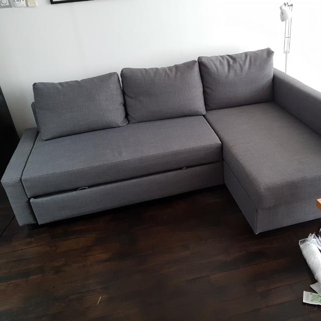 Friheten Corner Sofa Bed With Storage Skiftebo Dark Grey Friheten Corner Sofa Bed With Storage