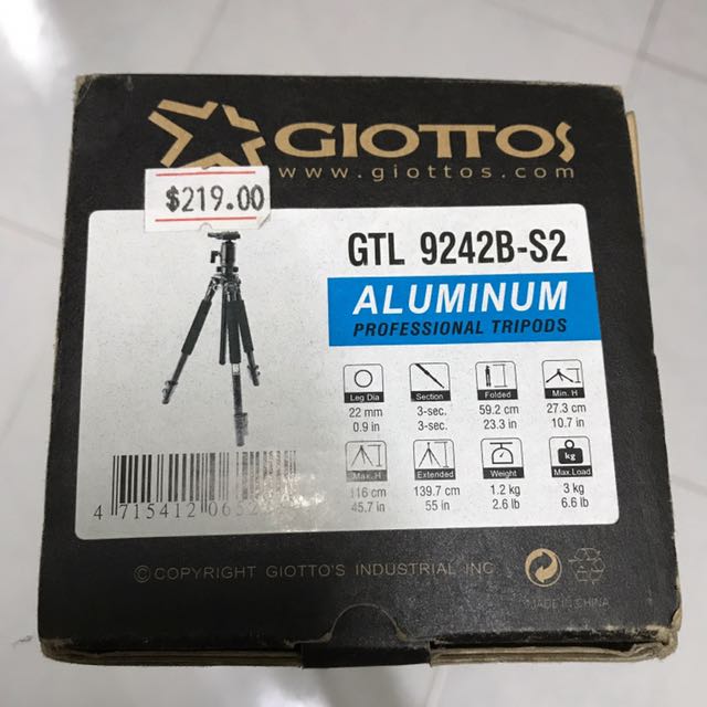 GIOTTOS Professional Tripod, Photography, Photography Accessories