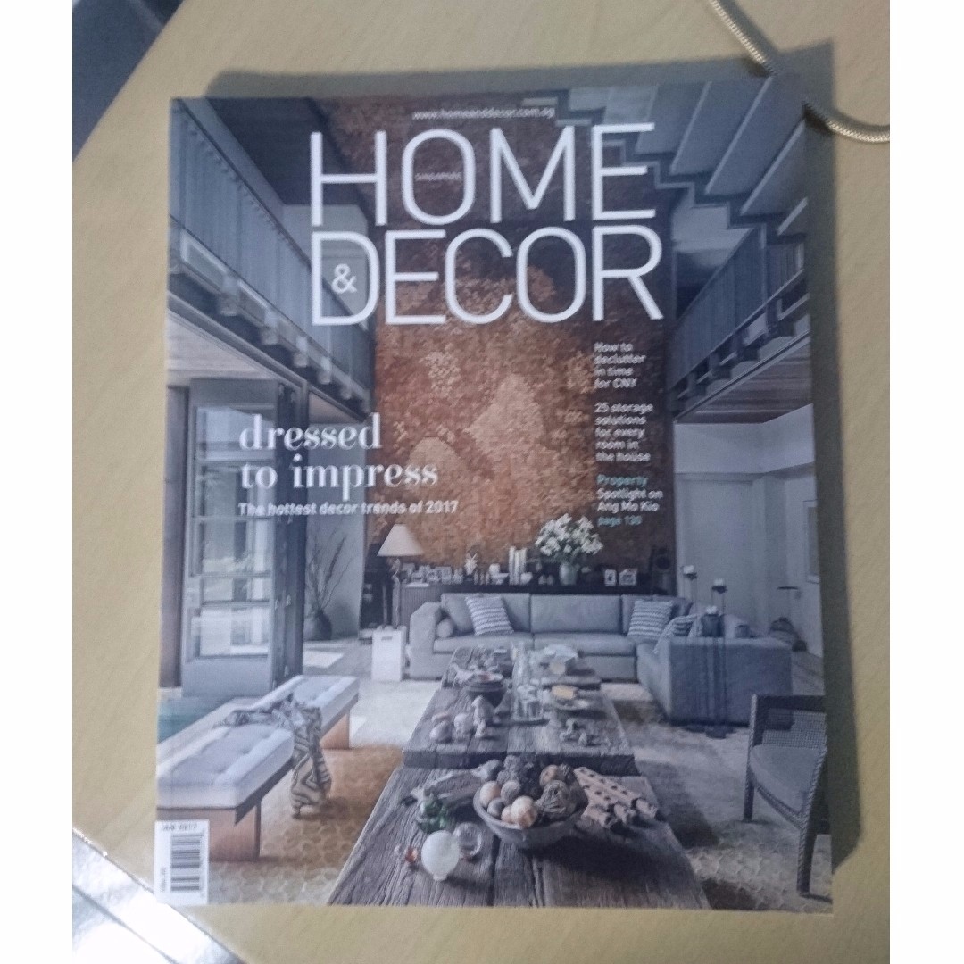 Free Home Decor Magazine January 2017 Books Stationery Magazines Others On Carousell