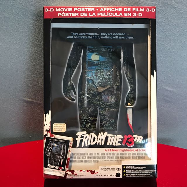 Mcfarlane 3d Movie Poster Friday The 13th Toys Games Bricks