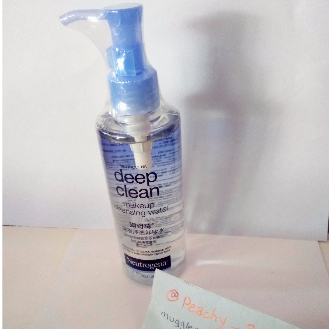 Neutrogena Deep Clean Makeup Cleansing Water 200ml Health Beauty
