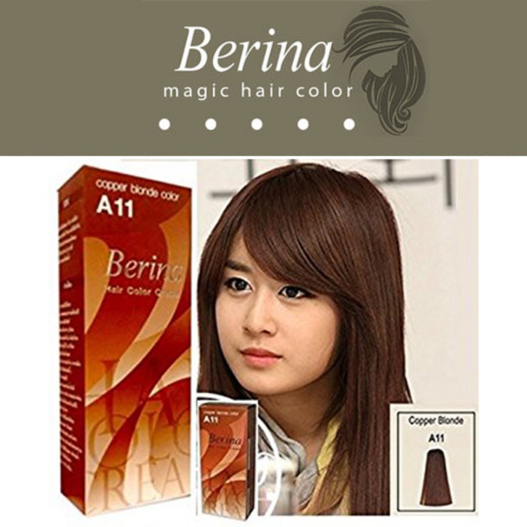 Permanent Hair Dye Red Brown Color Cream Berina, Beauty & Personal Care,  Hair on Carousell