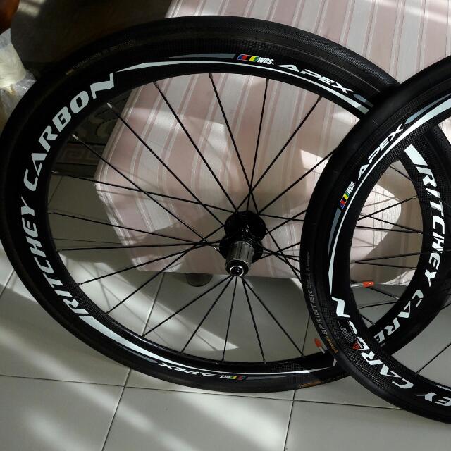 ritchey wcs apex 50mm carbon tubular wheelset