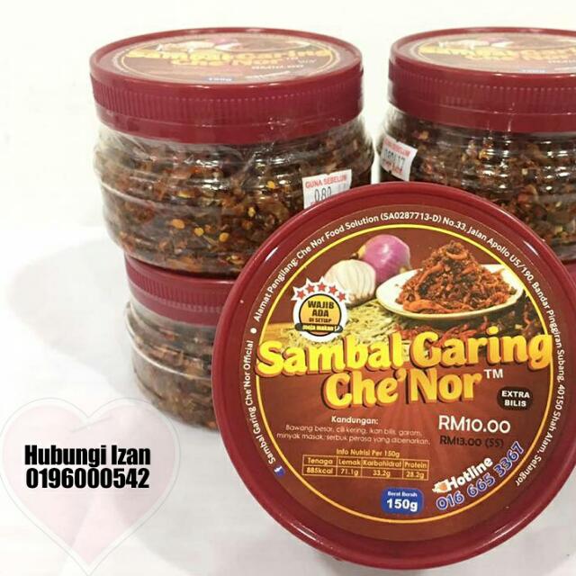 Sambal Bilis Chenor Kering Food Drinks Instant Food On Carousell