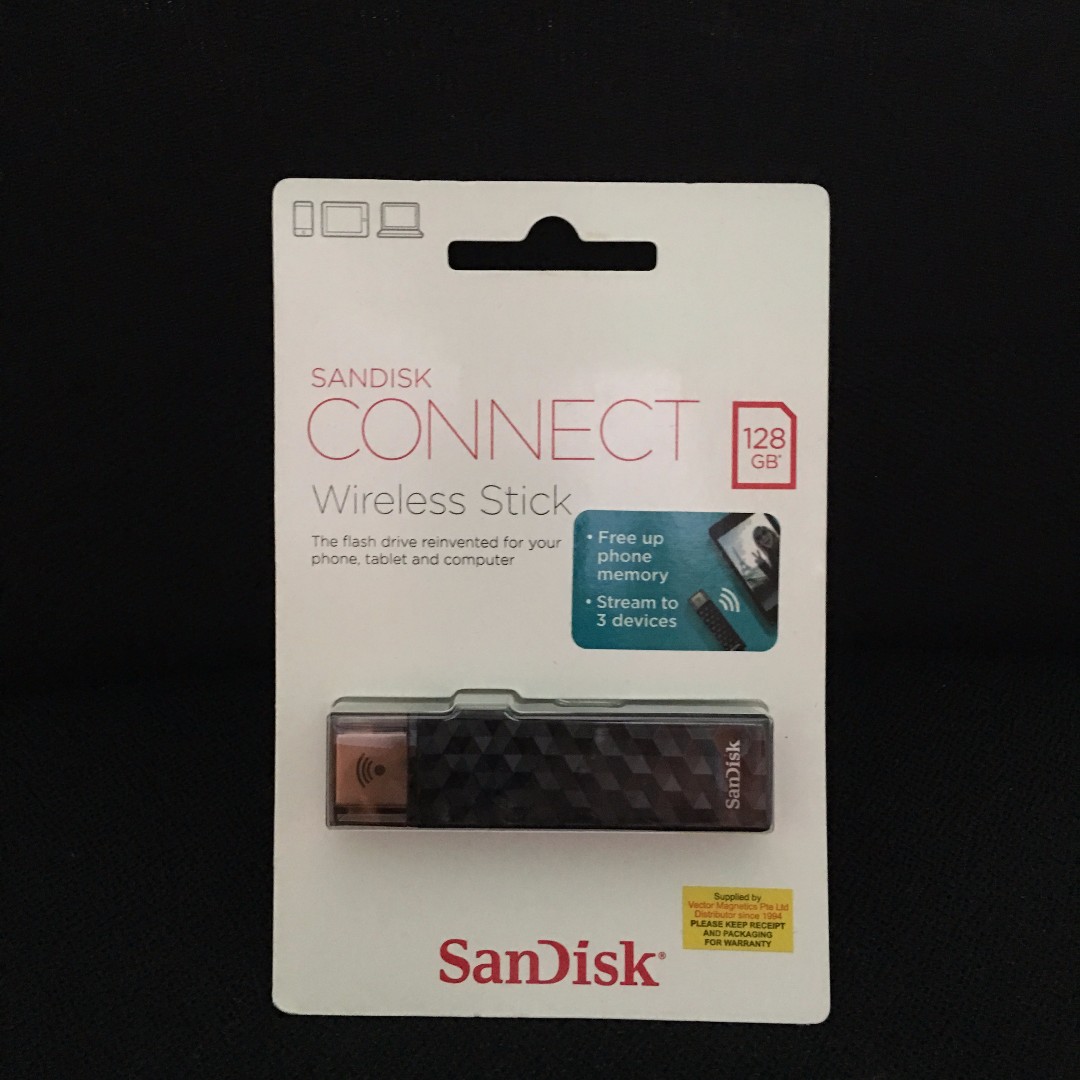 SanDisk Connect Wireless Stick 128GB, Mobile Phones & Gadgets, Mobile ...
