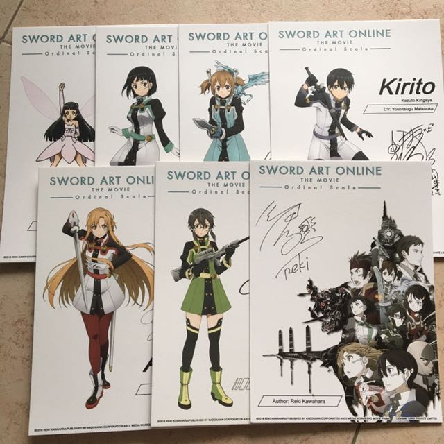 sao signature cards, Hobbies &amp; Toys, Memorabilia &amp; Collectibles, Fan Merchandise on Carousell