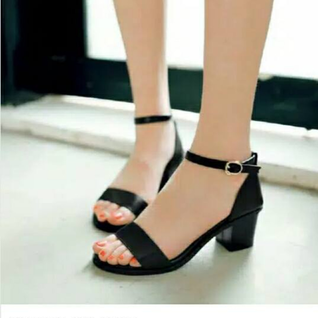 Sepatu Heels Hitam 5cm Olshop Fashion Olshop Wanita Di Carousell