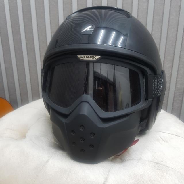 RAW dual Black Helmet Helm 