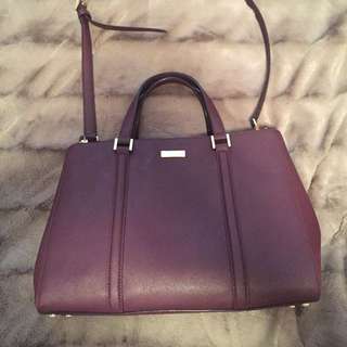 Burgundy Kate Spade Tote Bag