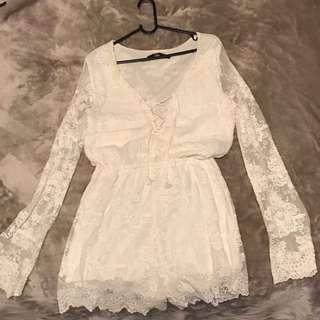 LACY PLAYSUIT