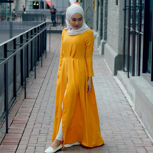 Yellow abaya Clearance