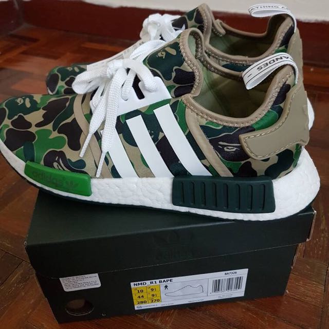 Adidas nmd r1 bape green camo hotsell