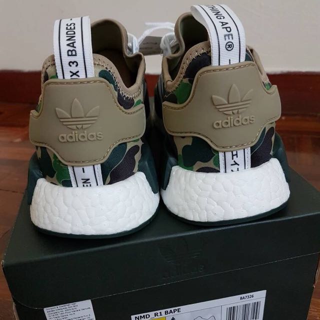 Adidas nmd bape shop fake vs real