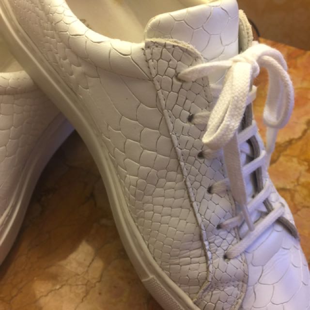 Authentic Axel Arigato White Python Embossed Leather Sneaker Women s Fashion Footwear Sneakers on Carousell