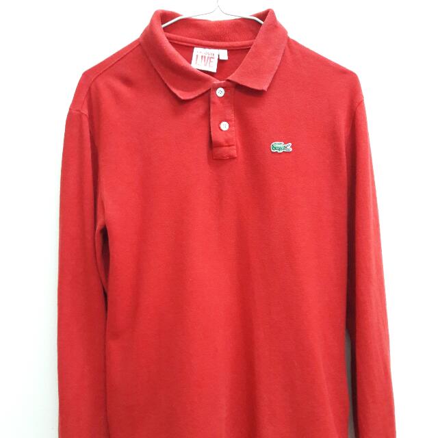 Baju Tshirt Polo Kolar Lacoste Lengan Panjang Men S Fashion Clothes On Carousell