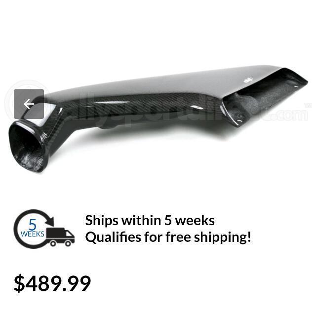 Carbon Fibre Intake Duct For Wrx Sti GDB, Car Accessories on Carousell
