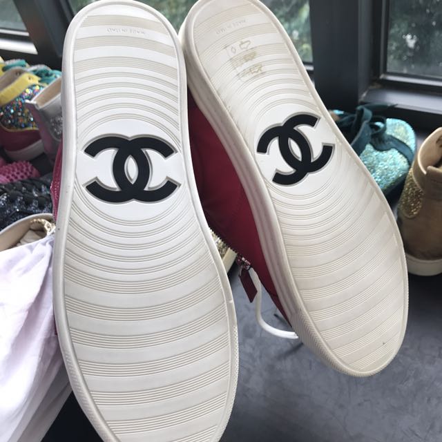 pink chanel sneakers 219