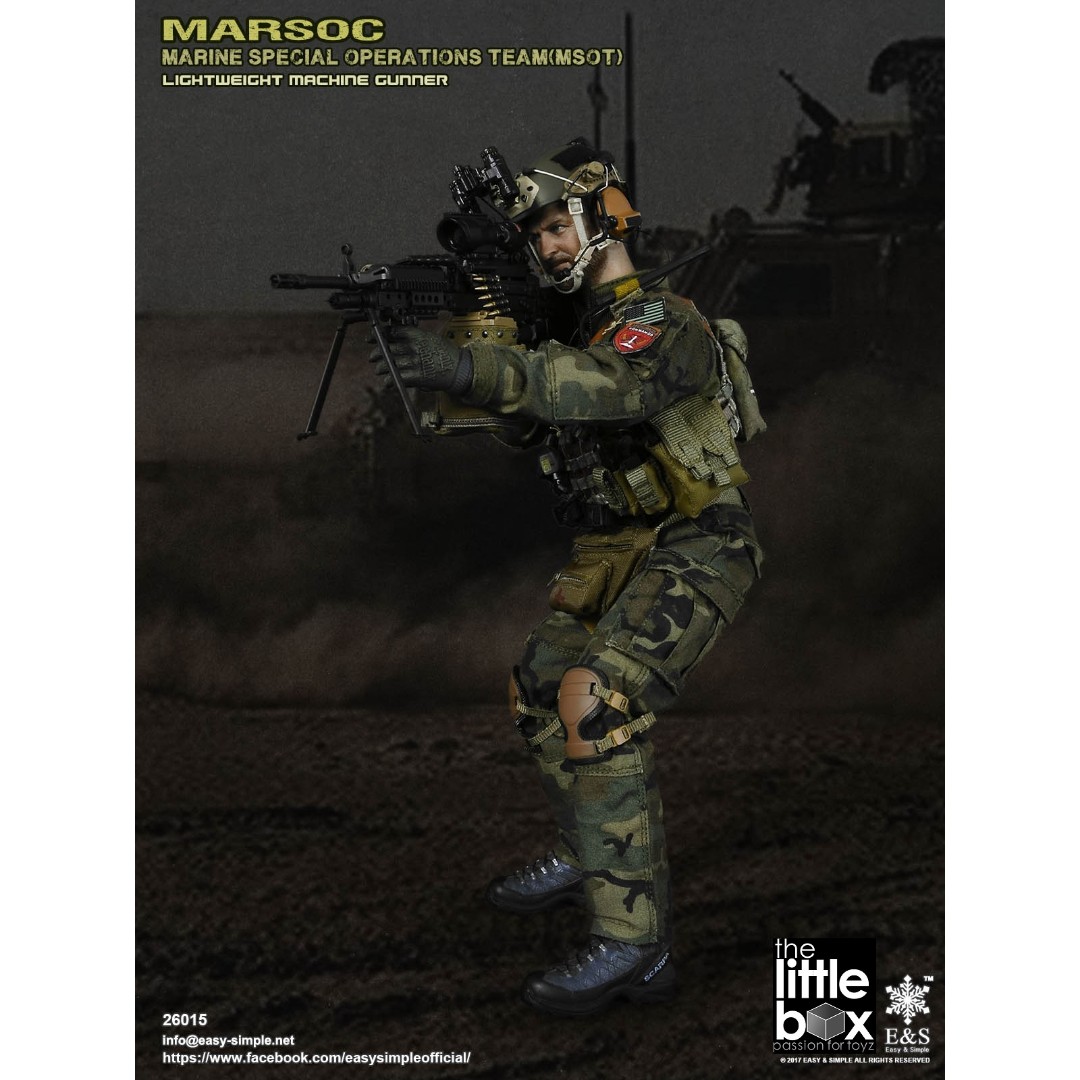1//6 Scale Soldier Accessories ES 26015 Marsoc MSOT Machine Gunner Helmet