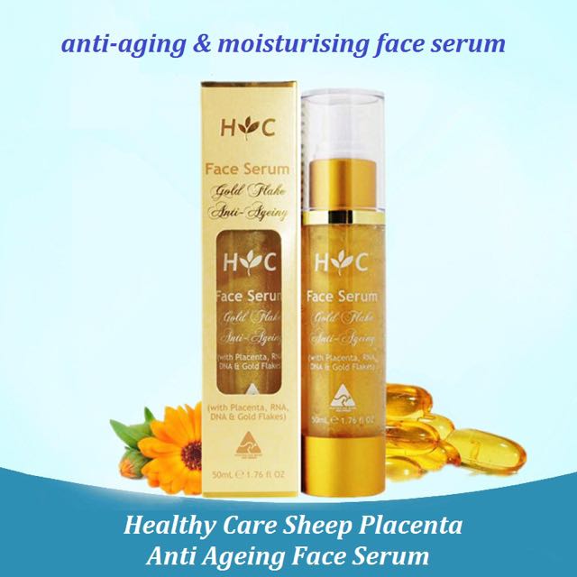 gold flake face serum