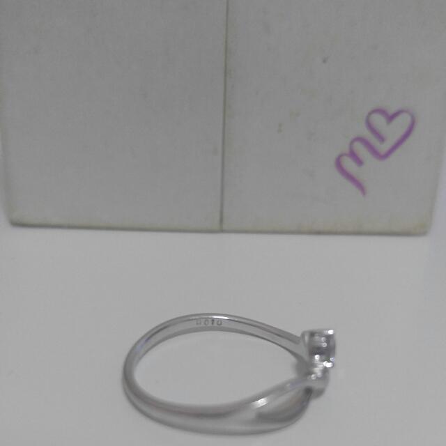 Mabelle 18k鑽石鑲嵌戒指💍💎#d010ct#mabelle logo(內圈有刻)#size15.01mm