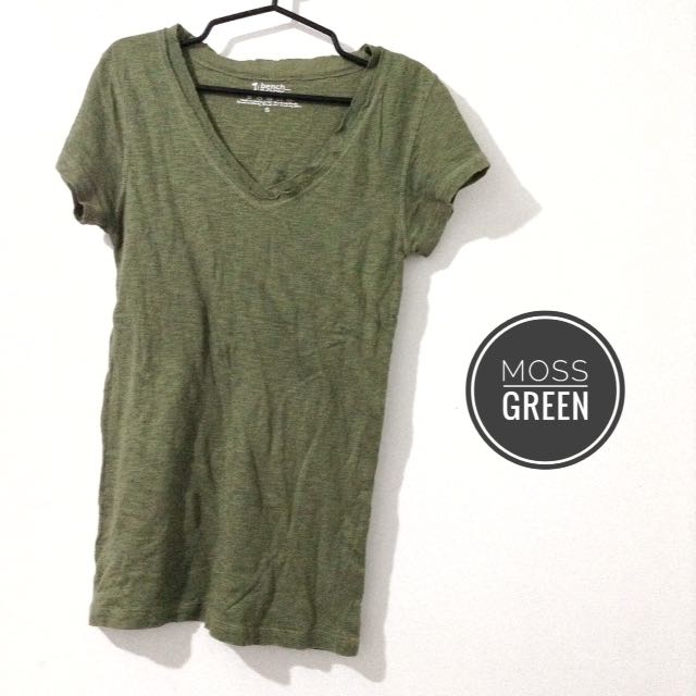 Moss Green Bench Plain Tee On Carousell