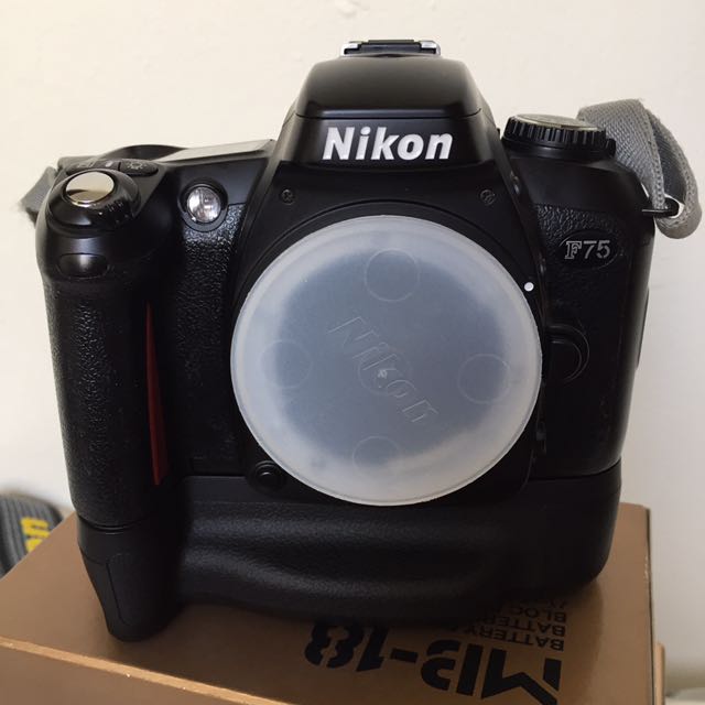 Reduced Nikon Film Camera F75D+ Mb18 Battery Pack, Photography