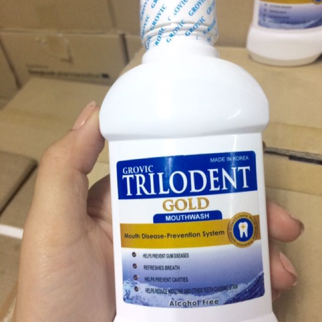TRILODENT GOLD MOUTHWASH, Beauty & Personal Care, Oral Care on Carousell