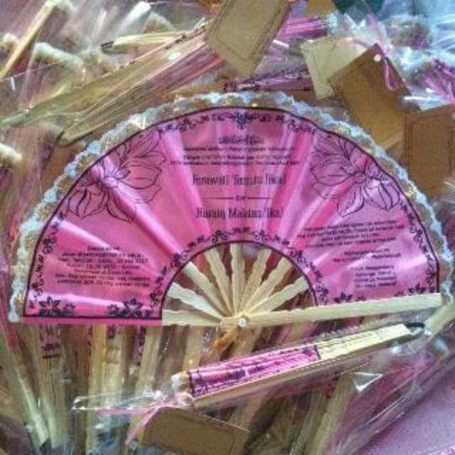 Undangan Kipas Renda Plastik Design Craft Artwork On
