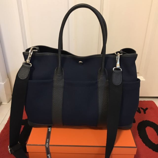 Hermes Garden Party 30 Noir, Luxury, Bags & Wallets on Carousell