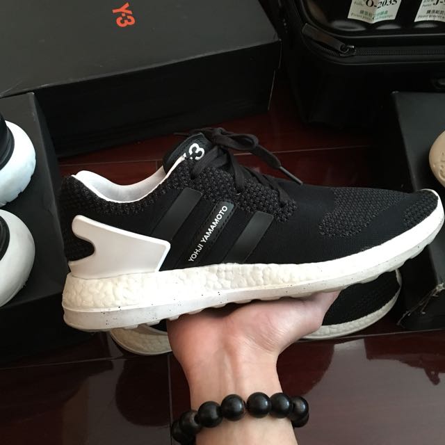 y3 y-3 pure boost zg knit aq5729黑白潑 