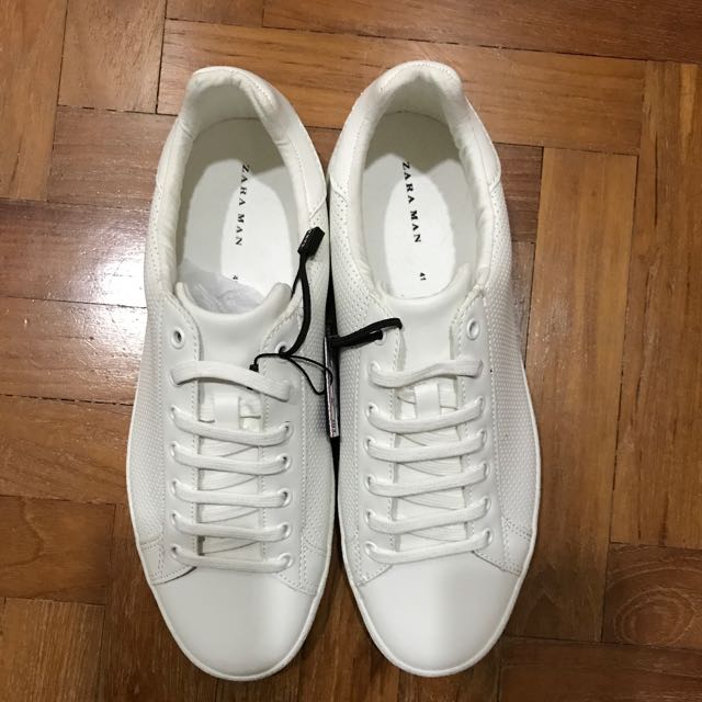 white sneakers zara man