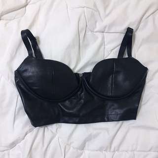Leather Bralette