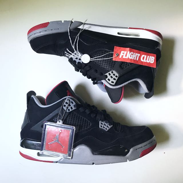 Air Jordan 4 Retro Bred 2012 Men s Fashion Footwear Sneakers