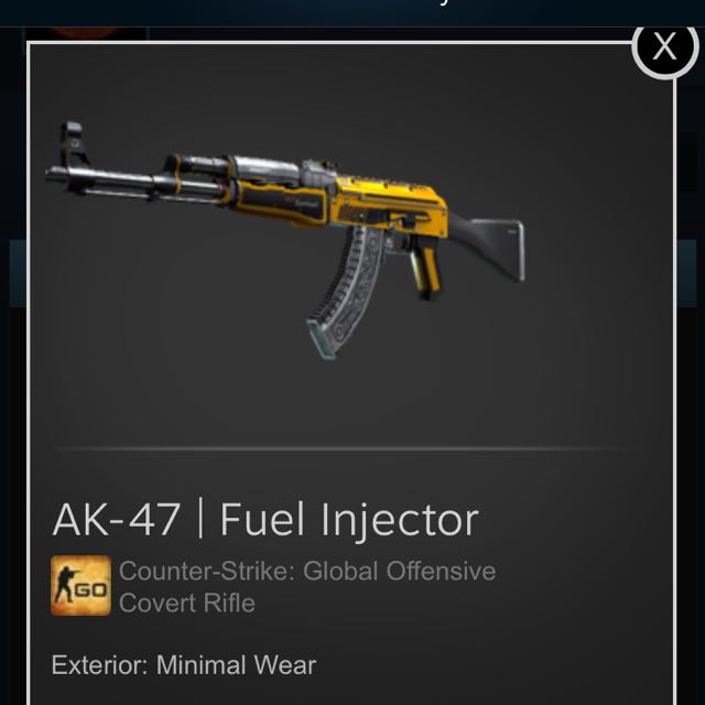 Ak 47 Fuel Injector Minimal Wear Csgo Ak 47 Fuel Injector Minimal Wear Toys Games Video Gaming