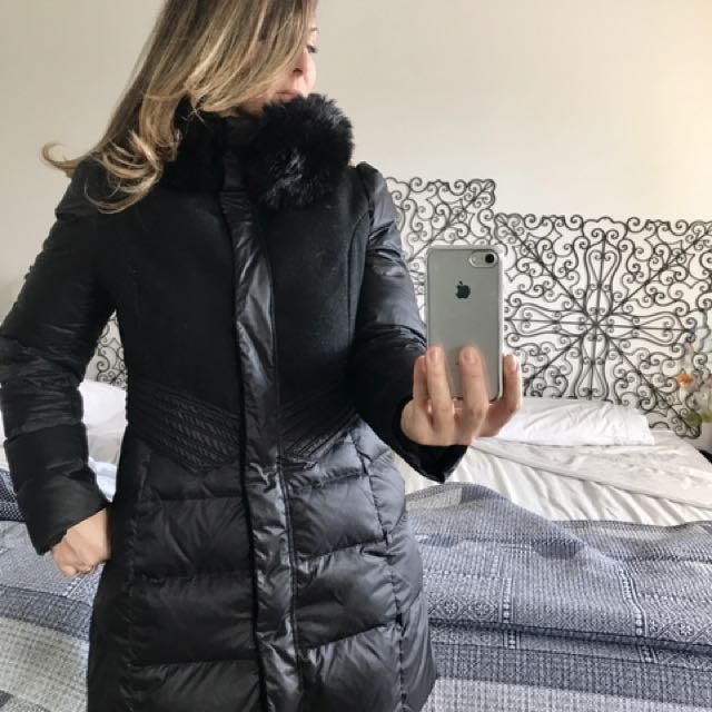 Forever New Feather And Down Coat Winter Snow Jacket Size 12 Free