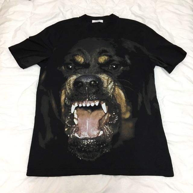 gvc纪梵希givenchy罗威纳犬大狗头短袖t 正品